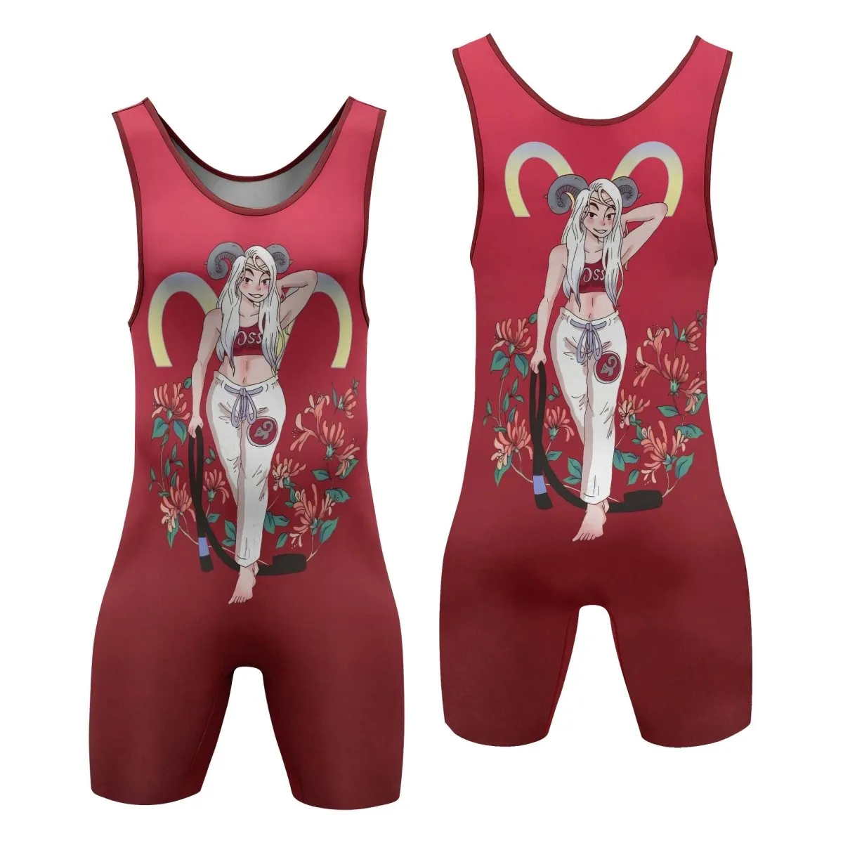 Aries Mom Wrestling Singlet