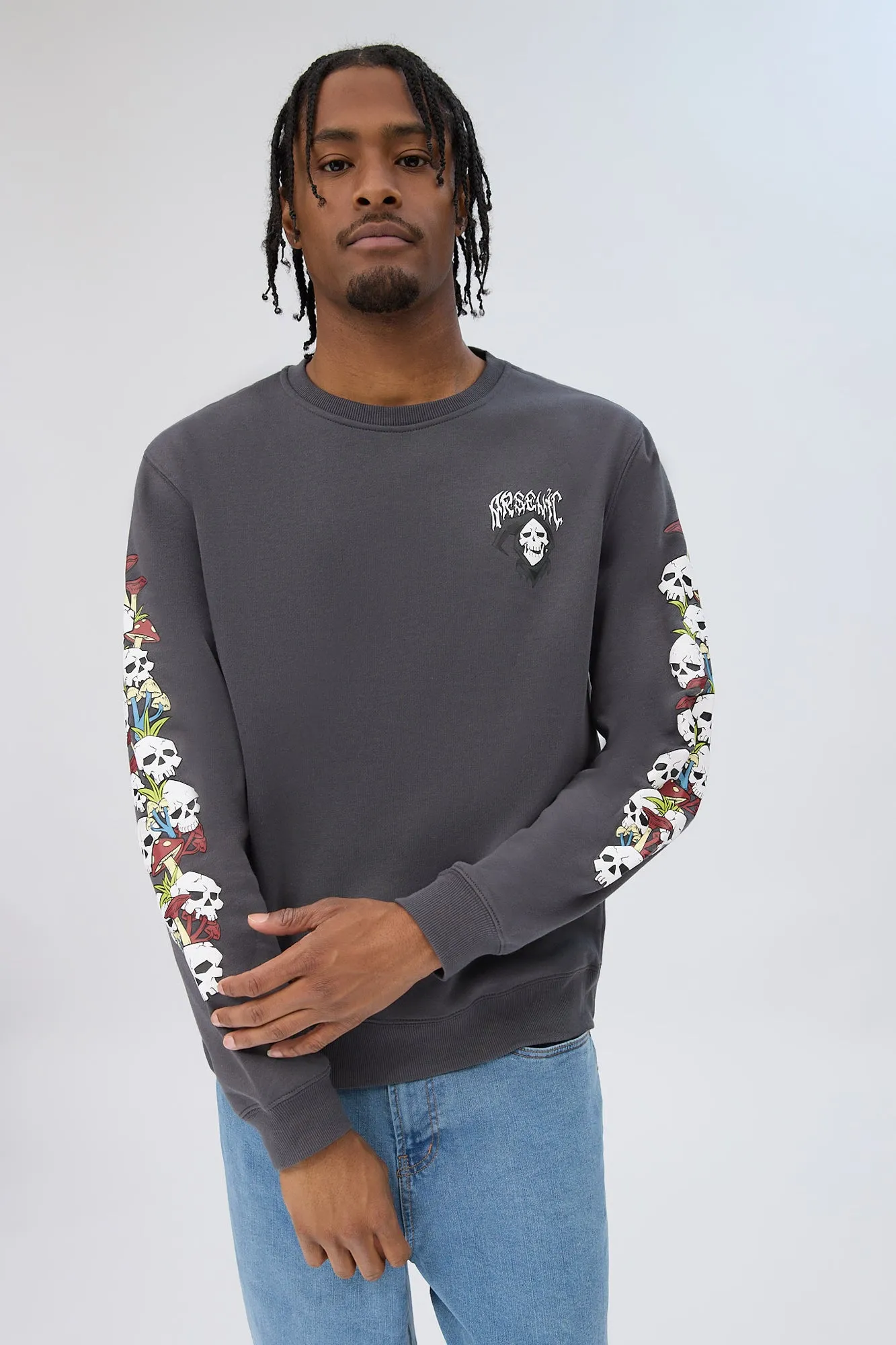 Arsenic Mens Reaper Graphic Sweatshirt
