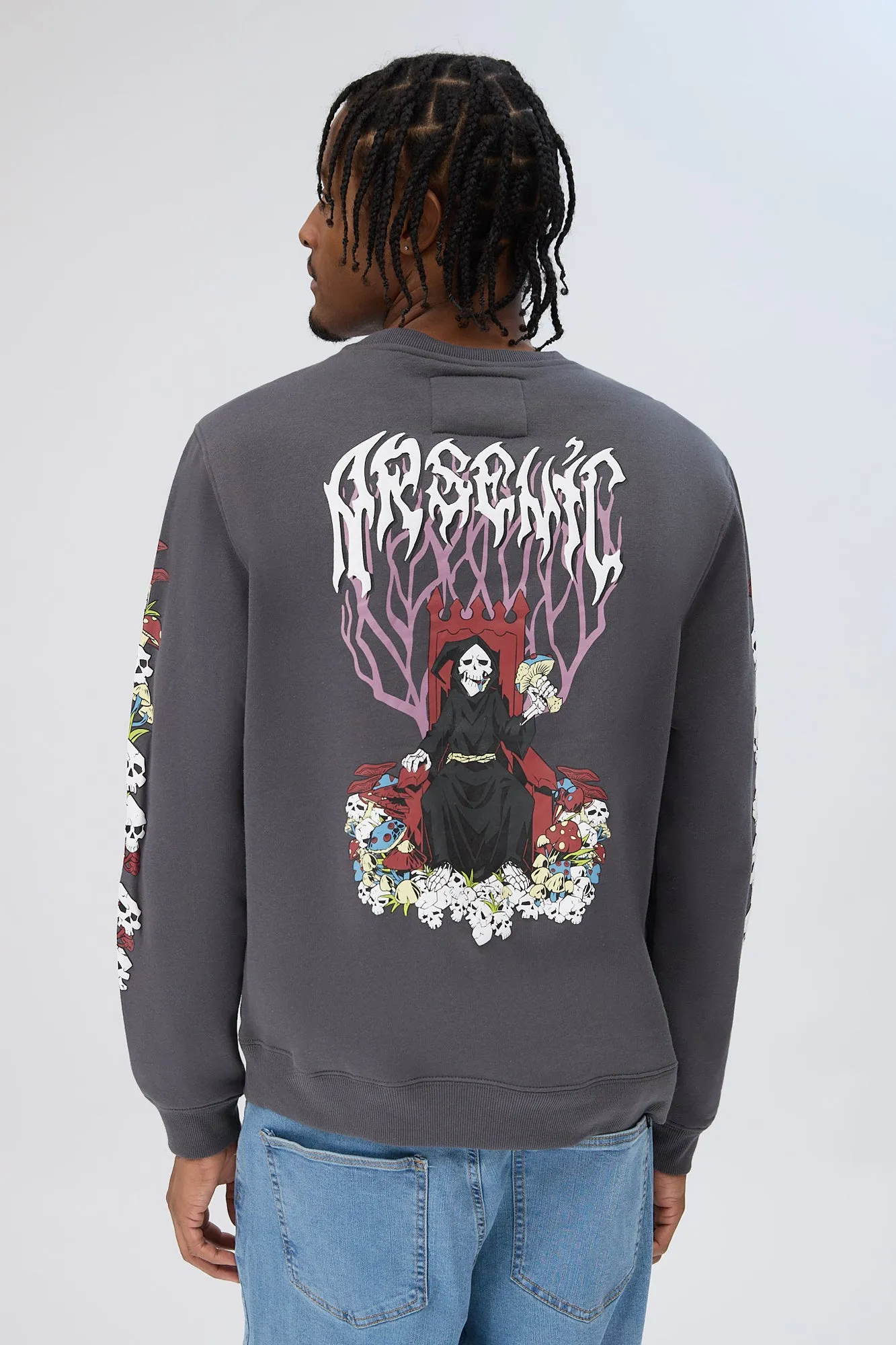 Arsenic Mens Reaper Graphic Sweatshirt