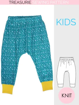BAILEY - Baggy Pants Pattern (O-6T) P401-L