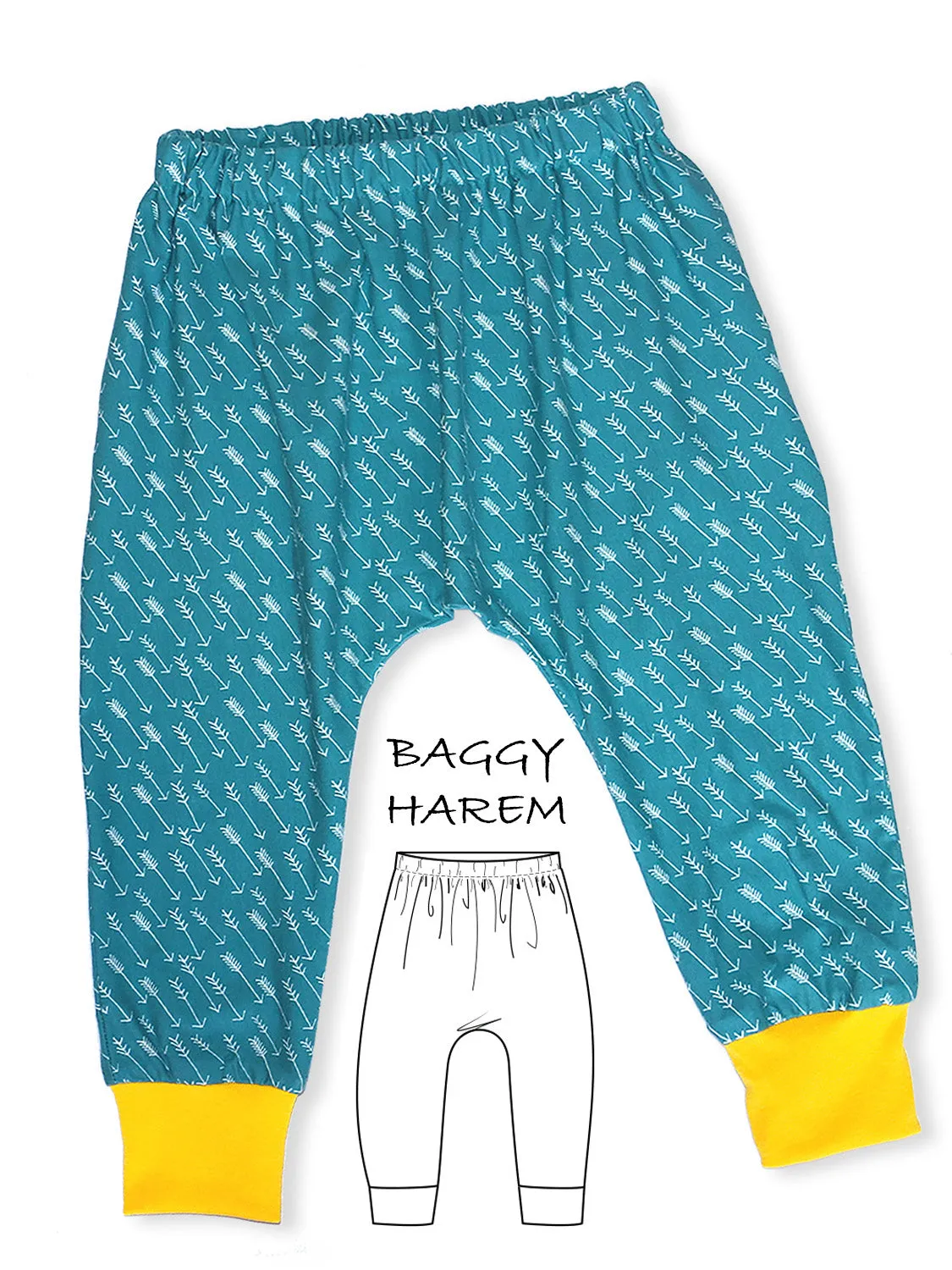 BAILEY - Baggy Pants Pattern (O-6T) P401-L