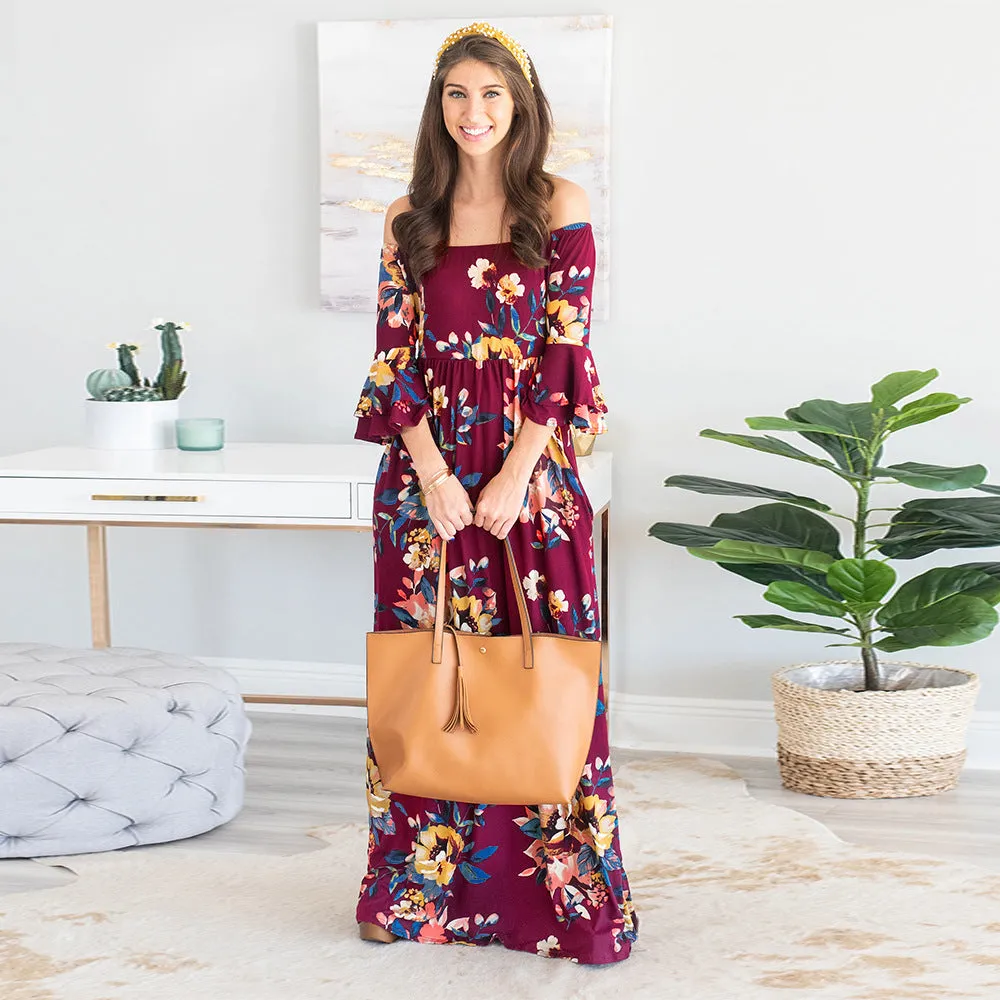 Floral Printed Long Summer Dresses