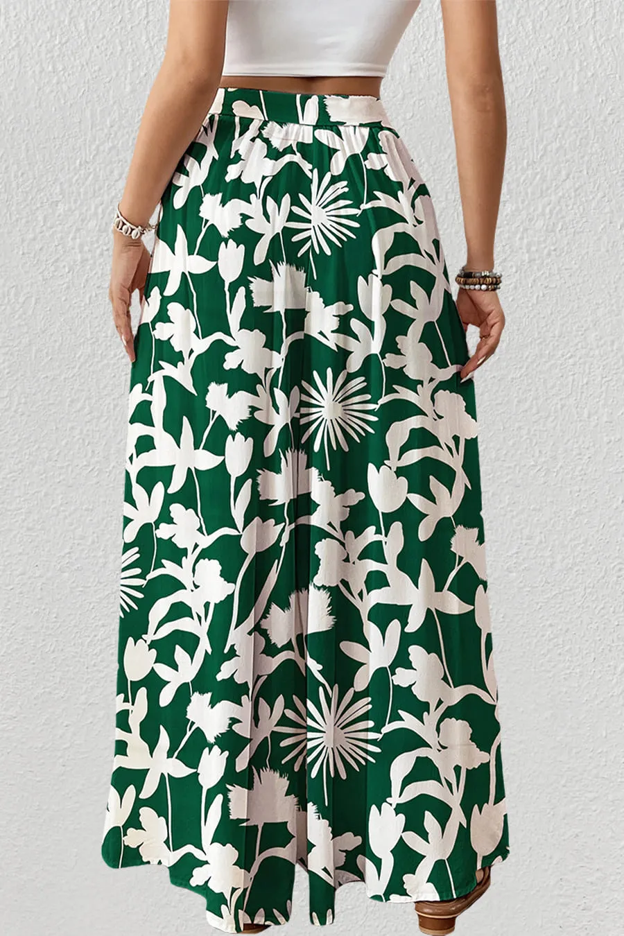 Flowy Floral Palazzo Pants