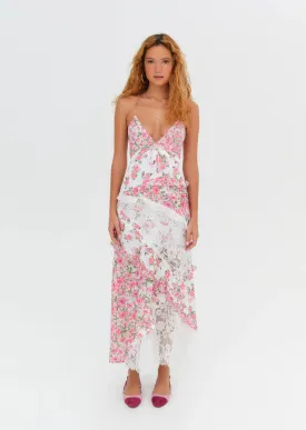 For Love and Lemons - Rosalyn Maxi Dress in Pink