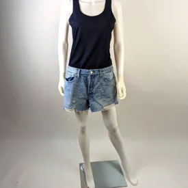 Free People Denim Distressed Cut Off Shorts 31