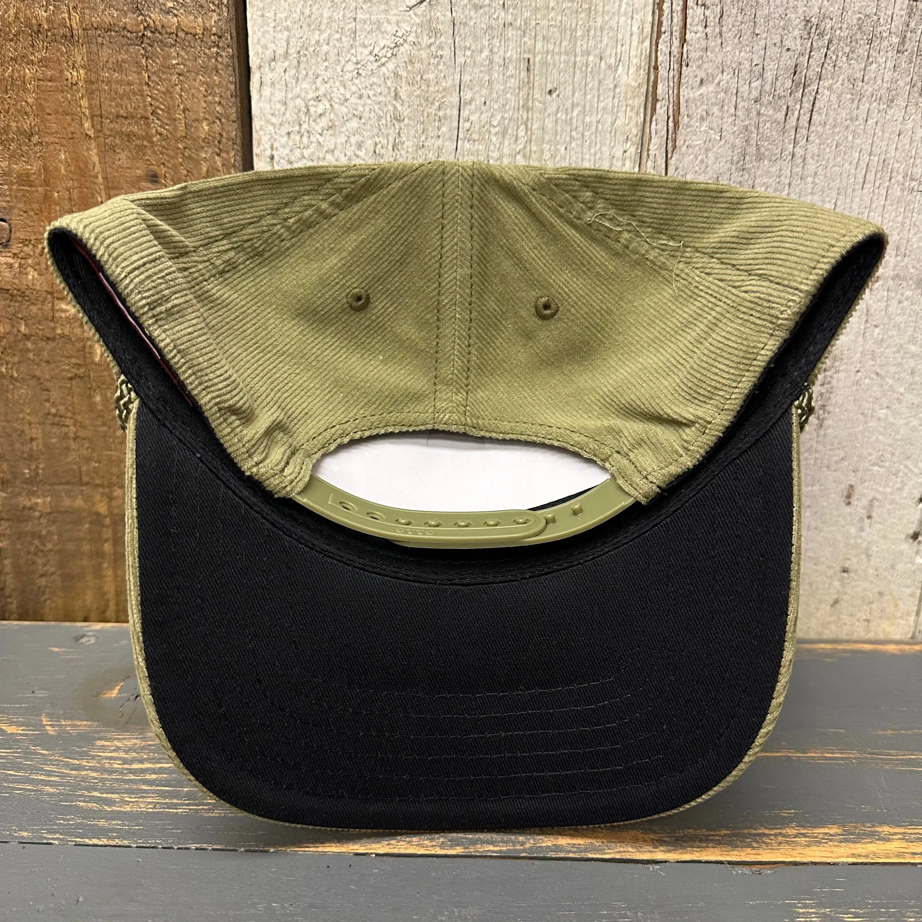 Hermosa Beach FIESTA Corduroy Baseball Cap - Olive Green