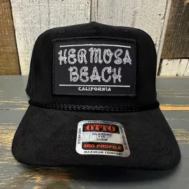 Hermosa Beach ROPER Corduroy Baseball Cap - Black