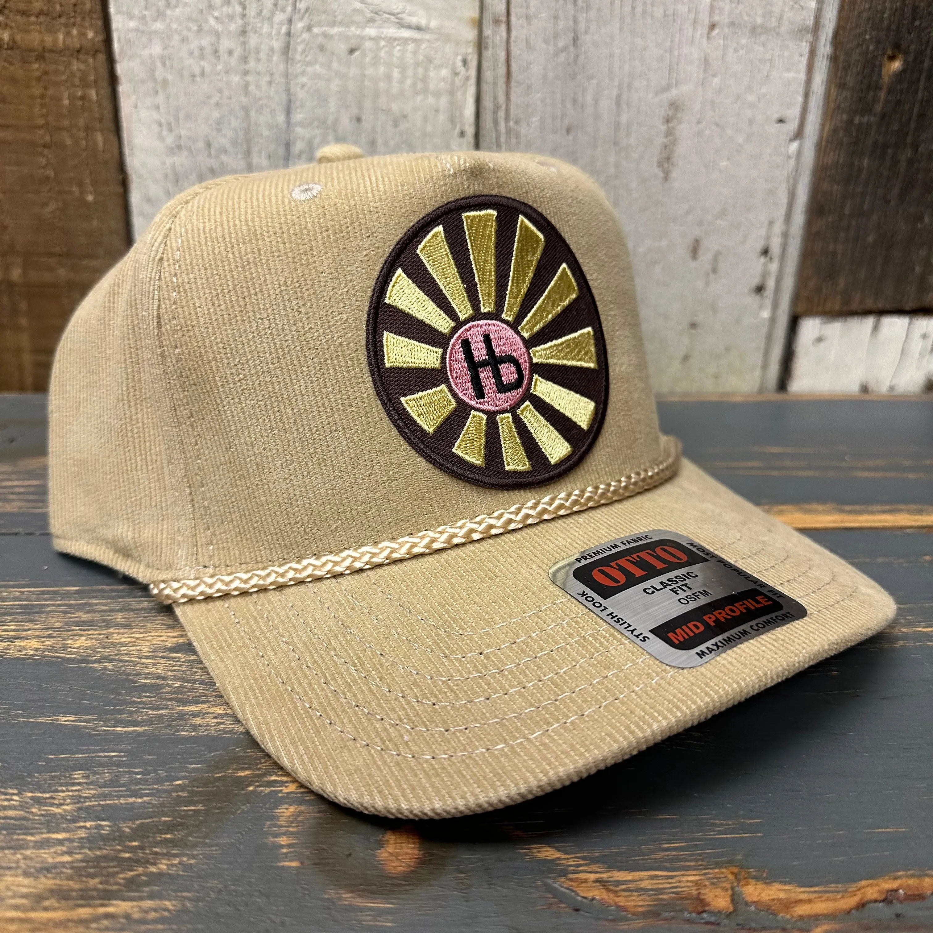 Hermosa Beach SUNBEAMS Corduroy Baseball Cap - Khaki