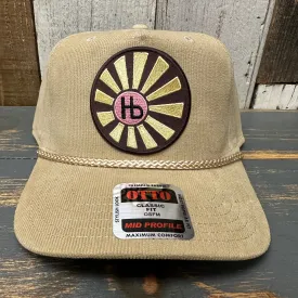 Hermosa Beach SUNBEAMS Corduroy Baseball Cap - Khaki