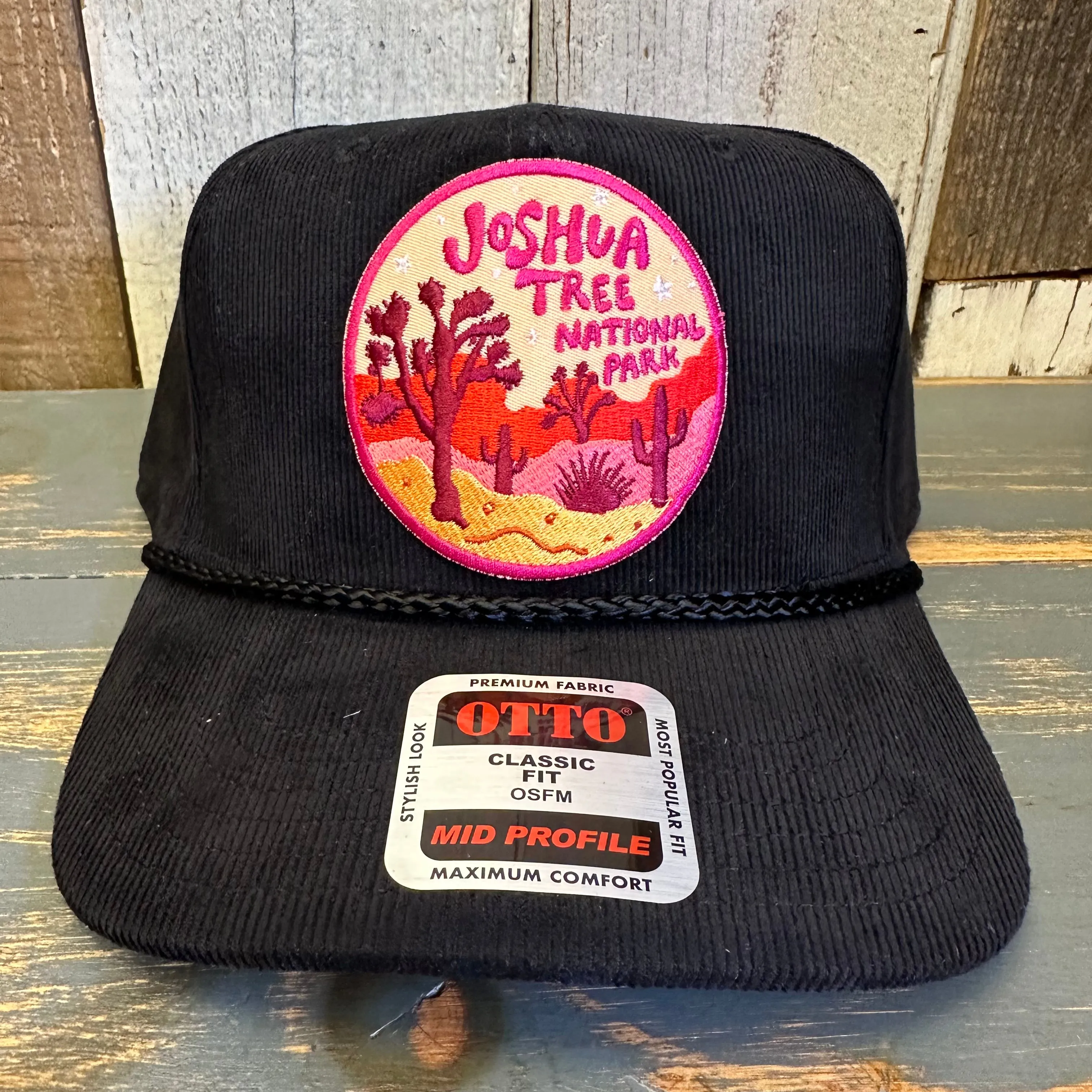 JOSHUA TREE NATIONAL PARK Corduroy Baseball Cap - Black