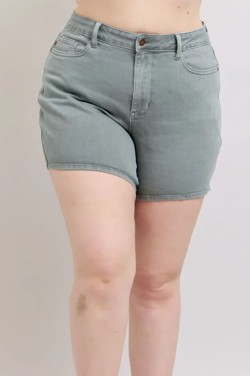 Judy Blue Stone Blue Dyed Shorts