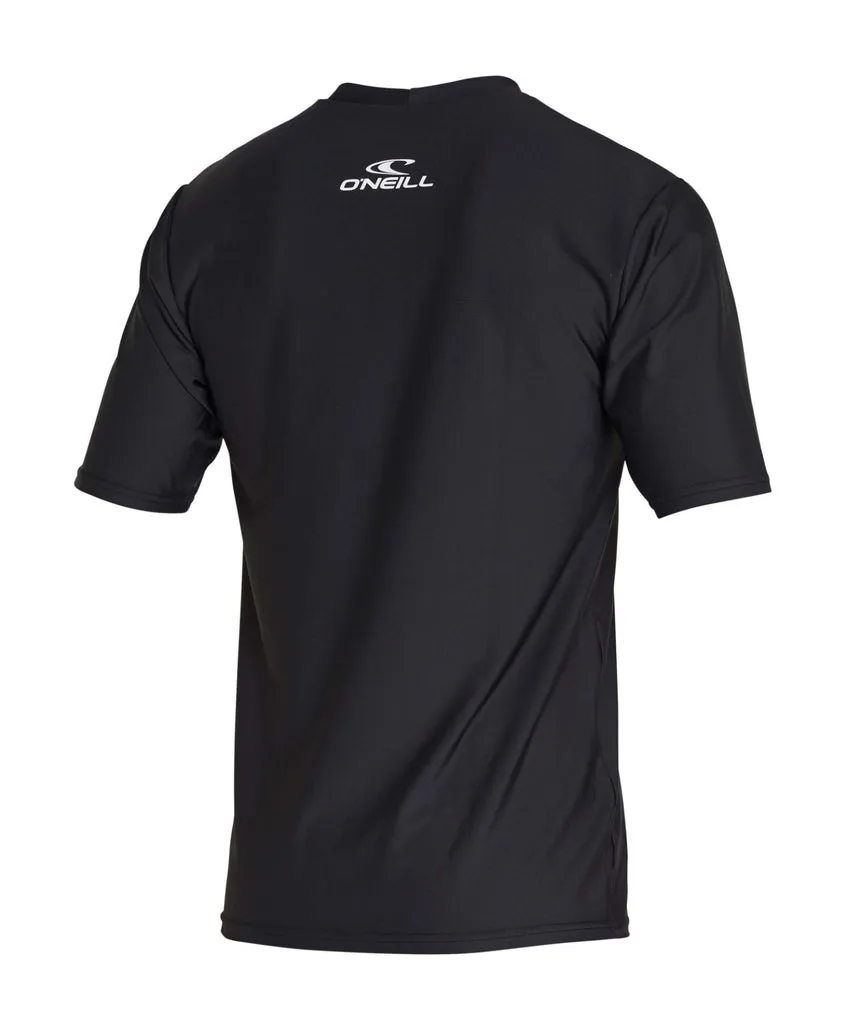 ONEILL REACTOR UV SS RASH TEE - BLACK